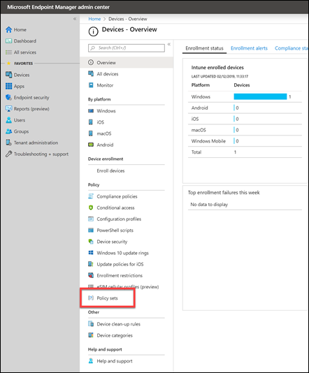 Intune policy sets – CIAOPS