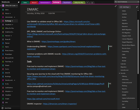 Yet another reason to love OneNote – CIAOPS